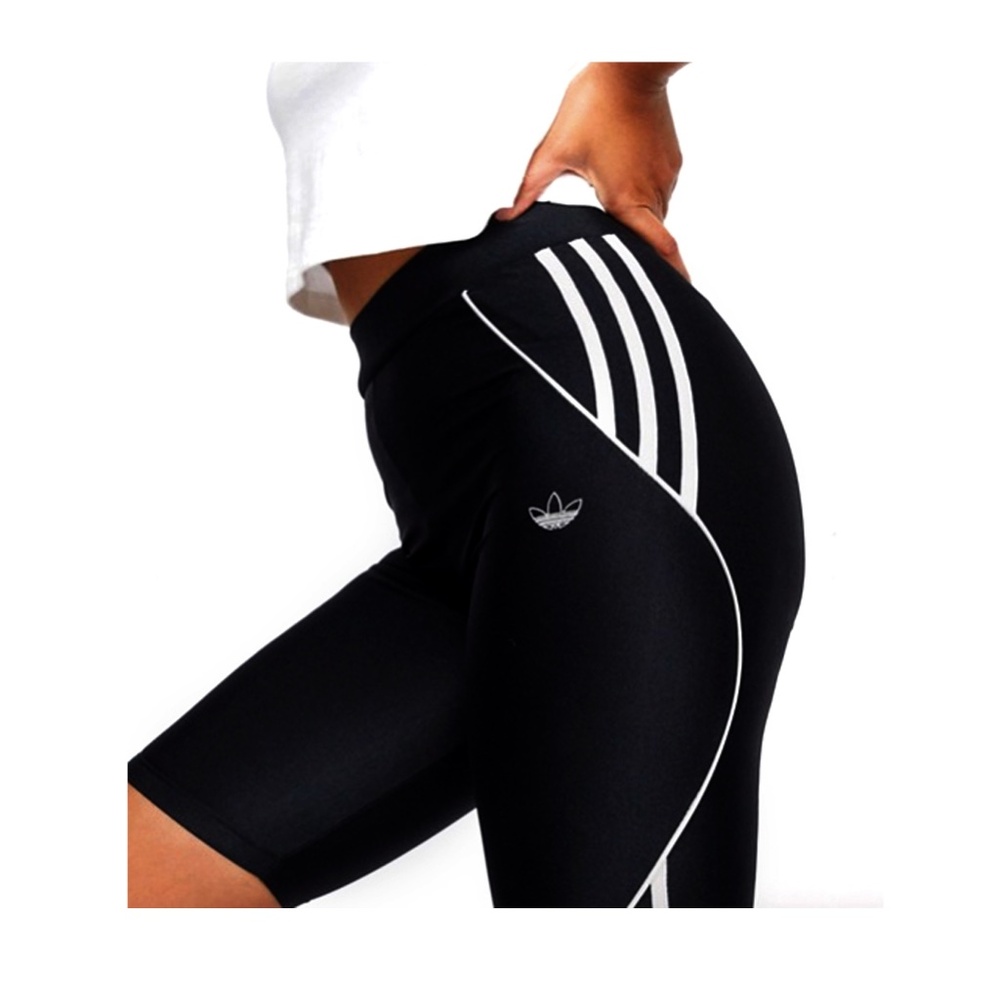 Adidas Originals leggings Fakten Black White New With Tags